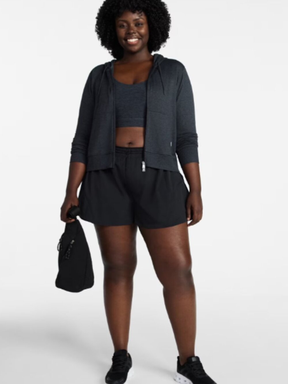 Women's Avia Black Active Shorts - Lightweight Performance